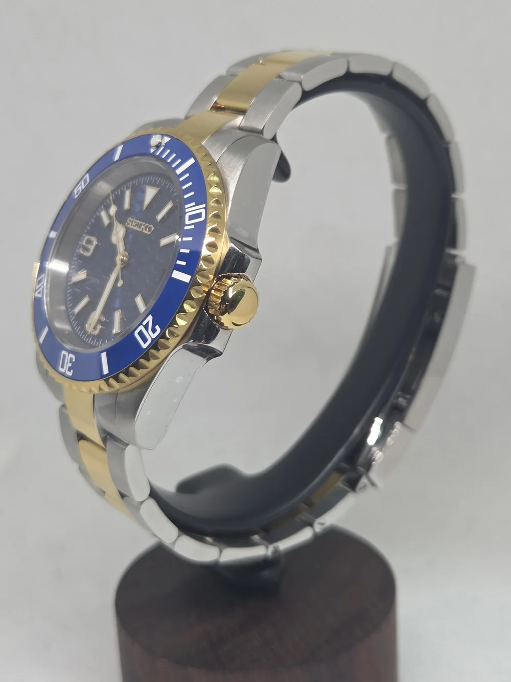Custom 40mm Automatic Seiko Mod Watch Bluesy Style NH35